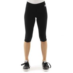Legginsy miękki z bawełna na trening na siłownia. Czarne legginsy damskie LEONE 1947 APPAREL, bez wzorów, z bawełny, na fitness i siłownię. W wyprzedaży za 77.89 zł.