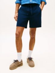 Tommy Jeans szorty z zawartością lnu Mężczyźni Bawełna niebieski, XS. Niebieskie szorty męskie Tommy Jeans, na lato, m, bez wzorów, z bawełny. Za 229.95 zł.