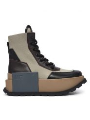 United Nude Trzewiki Roko Combat 11045161165 Brązowy ciemny. Brązowe botki damskie United Nude, z materiału, bez obcasa, bez zapięcia. Za 1,579.00 zł.