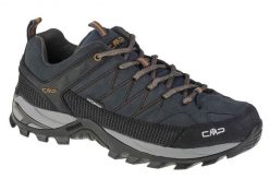 Niskie buty trekkingowe CMP Rigel waterprof. Niebieskie trekkingi męskie CMP, trekkingowe. Za 349.99 zł.