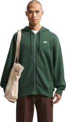 Nike Bluza męska Nike Club BB FZ Hoodie zielona FN3861 323 M. Zielone bluzy męskie Nike, m, bez wzorów, bez kaptura. Za 323.98 zł.
