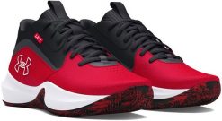 Buty UNDER ARMOUR do koszykówki unisex UA Lockdown 7 czerwone 42.5. Czerwone buty sportowe męskie Under Armour, bez zapięcia, do koszykówki. Za 395.54 zł.