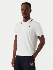 Beverly Hills Polo Club Polo P-SS26M-P2525 Biały Regular Fit. Białe koszulki polo męskie Beverly Hills Polo Club, m, bez wzorów, z bawełny, bez ramiączek. Za 169.99 zł.