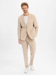 Finshley & Harding garnitur modułowy - Maarten-Mitch Mężczyźni Modern Fit Sztruks beżowy, 106. Brązowe garnitury męskie Finshley & Harding, bez wzorów, z bawełny, eleganckie. Za 1,199.95 zł.