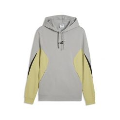 Męska bluza z kapturem Essentials z blokami kolorów PUMA. Szare bluzy męskie Puma, na jesień, m, bez wzorów, z materiału, z kapturem. Za 279.00 zł.
