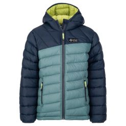 Kurtka ocieplana chłopięca Kilpi REBEKI-JB. Niebieskie kurtki i płaszcze dla chłopców Kilpi, bez wzorów, z nylonu, sportowe, bez kaptura. Za 273.99 zł.