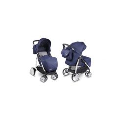 Wózek spacerowy Lionelo Elise granatowy Len + torba + osłona na nóżki - spacerówka. Torby i plecaki dziecięce marki Tuloko. Za 381.99 zł.
