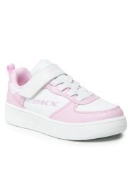 Skechers Sneakersy Sport Court 92 310156L/WPK Różowy. Czerwone buty sportowe dziewczęce Skechers, bez wzorów, ze skóry, bez zapięcia. Za 189.99 zł.