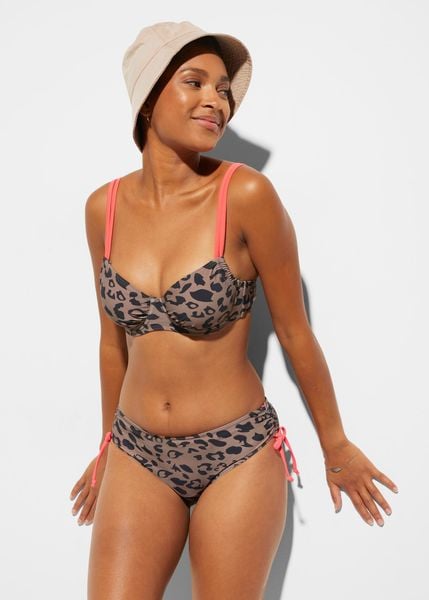 Bikini na fiszbinach (komplet 2-cz.). Brązowe bikini damskie bonprix, bez wzorów. Za 124.99 zł.