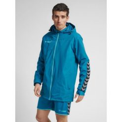 Kurtka Hummel Authenctic All-Weather. Niebieskie kurtki sportowe męskie Hummel, m, bez wzorów, outdoorowe. W wyprzedaży za 226.50 zł.