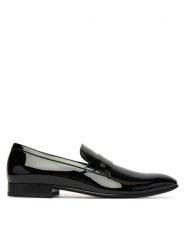 BOSS Półbuty Derrek 50545672 Czarny. Czarne eleganckie półbuty Boss, ze skóry, wizytowe, bez zapięcia. Za 1,549.00 zł.