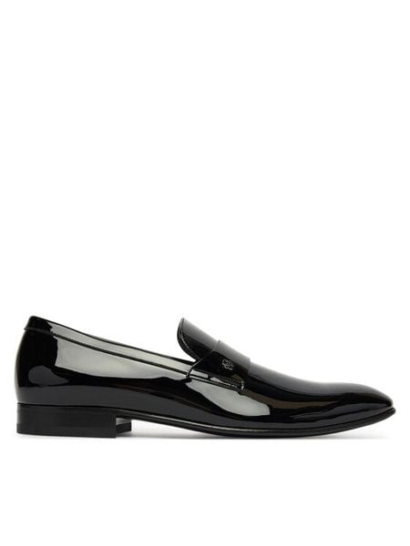 BOSS Półbuty Derrek 50545672 Czarny. Czarne eleganckie półbuty Boss, ze skóry, wizytowe, bez zapięcia. Za 1,549.00 zł.