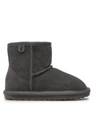 EMU Australia Śniegowce Wallaby Mini K10103 Szary. Szare buty zimowe dziewczęce Emu Australia, ze skóry, bez zapięcia. Za 319.00 zł.