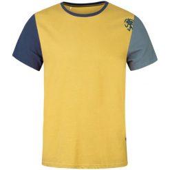 Koszulka Rafiki Granite. Zielone koszulki sportowe męskie Rafiki, bez wzorów, bez kołnierzyka, bez ramiączek, wspinaczkowe. W wyprzedaży za 158.20 zł.