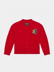 Guess Sweter N3BR02 Z39O0 Czerwony Regular Fit. Czerwone swetry dla chłopców Guess, z aplikacjami, z syntetyku, bez kołnierzyka, bez kaptura. Za 239.99 zł.