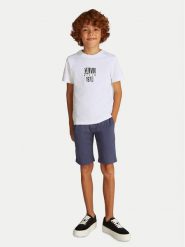 Calvin Klein Jeans T-Shirt Good Level IB0IB02456 Biały Regular Fit. Białe t-shirty dla chłopców Calvin Klein Jeans, bez wzorów, z bawełny, bez ramiączek. Za 69.99 zł.
