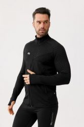Bluza termoaktywna fitness męska Rough Radical Boost X. Czarne bluzy męskie ROUGH RADICAL, l, bez wzorów, z dzianiny, bez kaptura, do biegania. Za 164.90 zł.