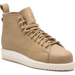 Buty adidas - Superstar Boot W CG6254 Cardbo/Cardbo/Owhite. Brązowe obuwie sportowe damskie Adidas, bez wzorów, z materiału, bez obcasa, na płaskiej podeszwie, bez zapięcia. W wyprzedaży za 389.00 zł.