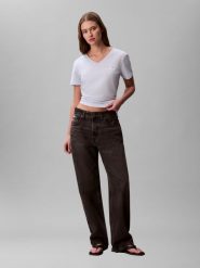 Calvin Klein Jeans Koszulka - 2-pak Kobiety Bawełna czarny|niebieski, XS. Czarne t-shirty damskie Calvin Klein Jeans, xs, bez wzorów, z bawełny, bez kołnierzyka. Za 169.95 zł.