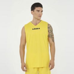 Damska Koszulka Biegowa Bez Rękawów Oddychająca Żółta Portland. Żółte koszulki sportowe damskie Legea, xl, bez wzorów, z materiału, bez kołnierzyka, bez ramiączek, do biegania. Za 64.00 zł.