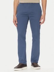 Tommy Hilfiger Chinosy Denton MW0MW37873 Niebieski Slim Fit. Niebieskie eleganckie spodnie męskie Tommy Hilfiger, m, bez wzorów, z bawełny. Za 249.99 zł.
