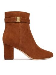 LAUREN RALPH LAUREN Botki Kellie Bt Hi 802967827002 Brązowy. Brązowe botki damskie Lauren Ralph Lauren, ze skóry, bez obcasa, na słupku, bez zapięcia. Za 1,019.00 zł.