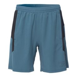 Męskie Spodenki Ibalwy 4 Way Stretch Shorts. Niebieskie krótkie spodenki sportowe męskie IQ, m, bez wzorów, trekkingowe. Za 125.99 zł.