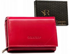 Portfel skórzany Rovicky R-RD-38-GCL malinowy. Różowe portfele damskie ROVICKY, bez wzorów, ze skóry. Za 77.99 zł.