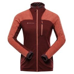 Bluza damska trekkingowa szybkoschnąca Alpine Pro Onneca 3. Czerwone bluzy damskie Alpine Pro, bez wzorów, bez kaptura. W wyprzedaży za 299.00 zł.