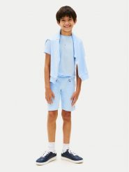 Tommy Hilfiger T-Shirt Essential Logo KB0KB09666 Niebieski jasny Regular Fit. Niebieskie t-shirty dla chłopców Tommy Hilfiger, bez wzorów, z bawełny, bez ramiączek. Za 289.99 zł.