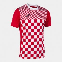 Jersey Joma Flag III. Białe koszulki sportowe męskie Joma, m, bez wzorów, z jersey, bez kołnierzyka, bez ramiączek, do piłki nożnej. Za 83.72 zł.