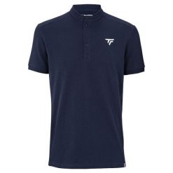 Polo pique Tecnifibre 2024. Niebieskie koszulki polo męskie TECNIFIBRE, bez wzorów, eleganckie, bez ramiączek. Za 324.00 zł.