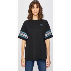 Converse - Top. Czarne t-shirty damskie Converse, m, bez wzorów, z bawełny, casualowe, bez kołnierzyka. W wyprzedaży za 99.90 zł.
