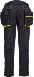 Portwest DX450 - Spodnie softshell DX4 z odpinanymi kieszeniami kaburowymi - czarny 30. Czarne spodnie sportowe męskie Portwest, m, bez wzorów, z softshellu. Za 337.05 zł.