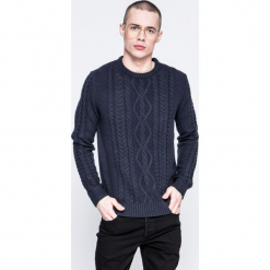 Jack & Jones - Sweter. Szare swetry przez głowę męskie Jack & Jones, z dzianiny, z okrągłym kołnierzem. W wyprzedaży za 79.90 zł.