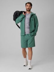 4F Spodenki treningowe szybkoschnące męskie - turkusowe XL. Niebieskie krótkie spodenki sportowe męskie 4f, m, bez wzorów, z materiału, na fitness i siłownię. Za 149.99 zł.