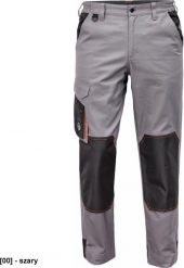 CERVA CREMORNE spodnie - męskie spodnie robocze do pasa, wytrzymała tkanina bawełnianiana, 60% bawełna, 40% poliester - szary 40. Szare spodnie sportowe męskie CERVA, m, bez wzorów, z bawełny. Za 88.22 zł.