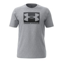 T-shirt Under Armour Boxed. Czarne koszulki sportowe męskie Under Armour, m, bez wzorów, bez kołnierzyka. Za 179.50 zł.