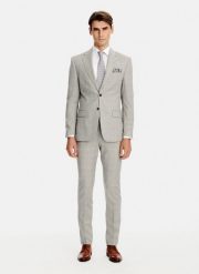 PAKO LORENTE - Wełniany garnitur męski w kratkę. Marynarki męskie Pako Lorente, bez wzorów, z wełny, eleganckie. Za 2,999.98 zł.