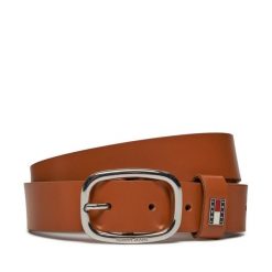Pasek Damski Tommy Jeans. Brązowe paski damskie Tommy Jeans, bez wzorów, z jeansu. Za 179.99 zł.
