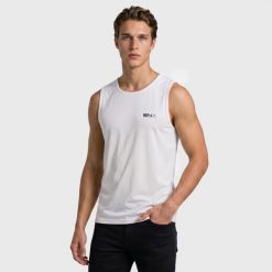 Tank top SNX Performance Rip Stop. Białe t-shirty męskie Aulp, m, bez wzorów, z dzianiny, klasyczne, bez kołnierzyka. Za 89.99 zł.