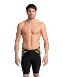 Spodenki Treningowe Arena Gleam Swim Jammer. Czarne kąpielówki męskie Arena, m, bez wzorów, z materiału, długie, na fitness i siłownię. Za 200.40 zł.