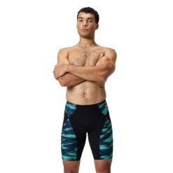 Jammery pływackie męskie Speedo Endurance+ Max Compression Jammer. Czarne kąpielówki męskie Speedo, m, bez wzorów, do pływania. Za 269.99 zł.