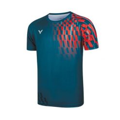 Koszulka treningowa męska Victor 202490. Niebieskie koszulki sportowe męskie Victor, l, bez wzorów, z tkaniny, bez kołnierzyka, bez ramiączek, na fitness i siłownię. Za 264.00 zł.