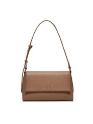 Calvin Klein Torebka Ck Daily Shoulder Bag Pebble K60K612139 Brązowy. Brązowe torebki do ręki damskie Calvin Klein, bez wzorów, ze skóry, bez dodatków. Za 459.99 zł.