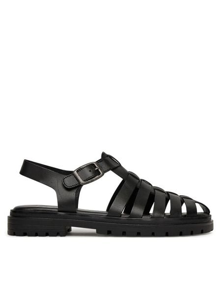G-Star Raw Sandały WI34-23568-03 Czarny. Czarne sandały damskie G-Star Raw, bez wzorów, ze skóry, bez obcasa, na płaskiej podeszwie, bez zapięcia. Za 207.99 zł.