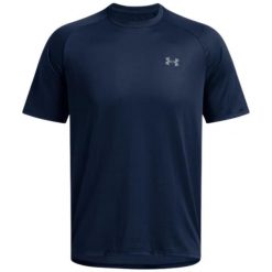 Męska Koszulka Tech 2.0 Z Krótkim Rękawem. Niebieskie koszulki sportowe męskie Under Armour, m, bez wzorów, bez kołnierzyka, bez ramiączek, trekkingowe. Za 163.99 zł.