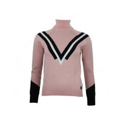 Damski sweter z golfem Peak Mountain Adonie. Czerwone swetry damskie Peak Mountain, m, bez wzorów, z nylonu, klasyczne, bez kołnierzyka, bez ramiączek, długie, bez kaptura. Za 267.50 zł.
