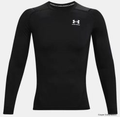 Bluza Under Armour Heatgear Armour Long Sleeve, Mężczyźni. Białe bluzki z długim rękawem męskie Under Armour, m, bez wzorów, z materiału, bez kołnierzyka. Za 213.00 zł.