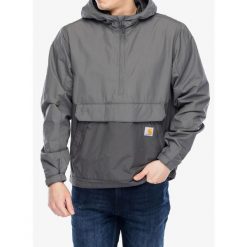 Kurtka przeciwwiatrowa męska Carhartt Lightweight Packable Anorak. Szare kurtki sportowe męskie Carhartt, m, bez wzorów, z softshellu, trekkingowe. Za 382.99 zł.